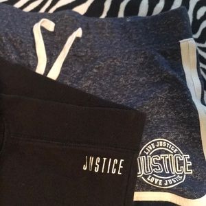 Justice shorts size 16
